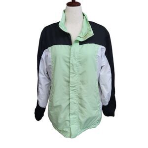 Vintage Athletic Works Women's reversible tri color Athletic athleisure jacket
